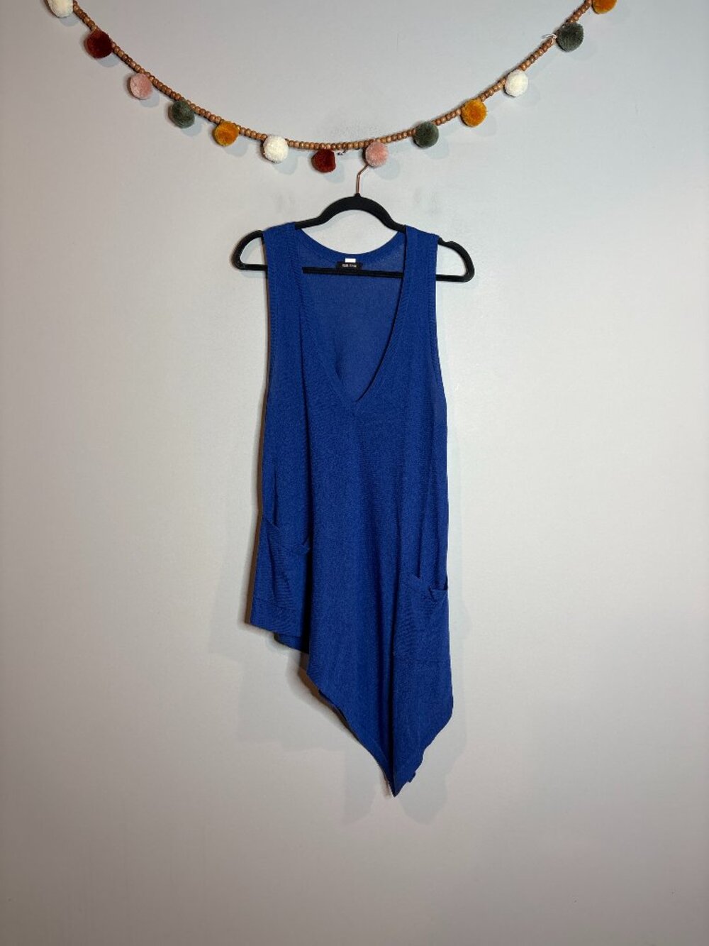 Kerisma blue asymmetrical sweater vest tank